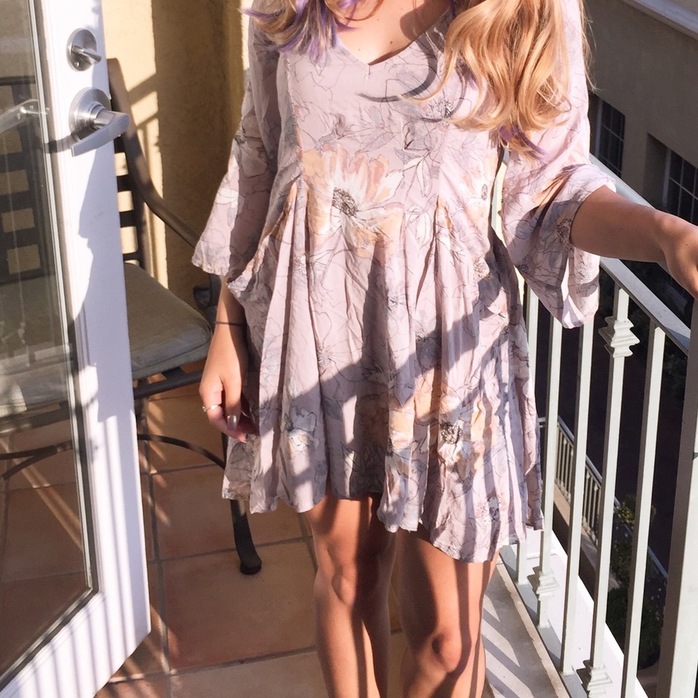 Free People Lilac Bohemian Dress